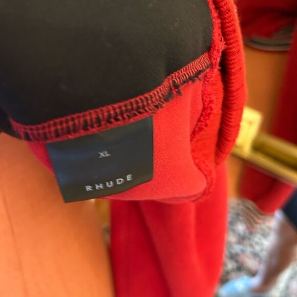 Men’s Rhude  quarter zip varsity sweatshirt, size XL - Picture 6 of 8